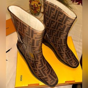 Authentic Fendi Rain Boots